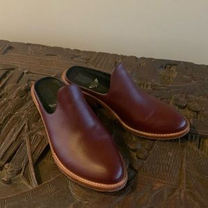 Fortress of Inca Michelle Leather mule size 37 Wine/burgundy color